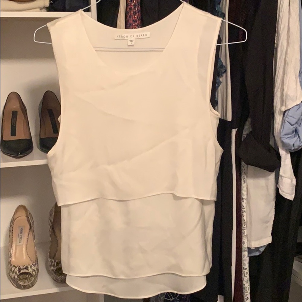 Veronica Beard Ivory layered camisole Small